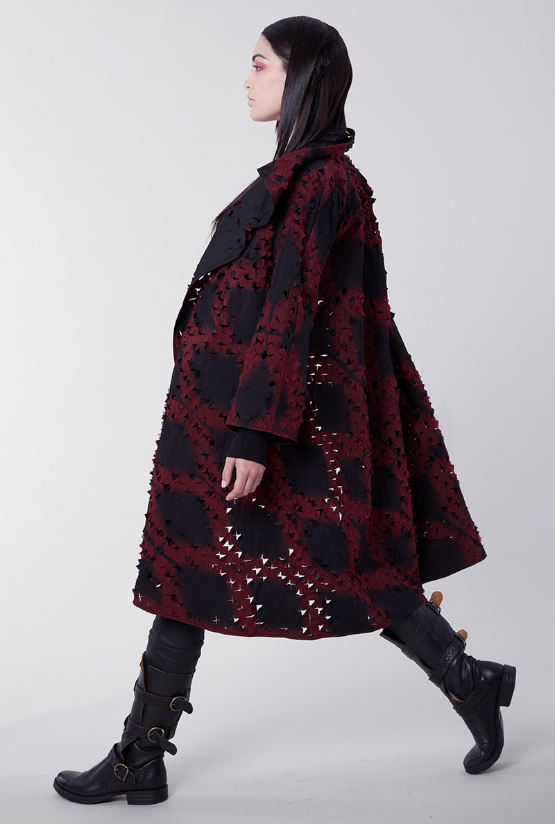 Amy Nguyen Textiles - Shibui - Cutwork Long Swing Coat