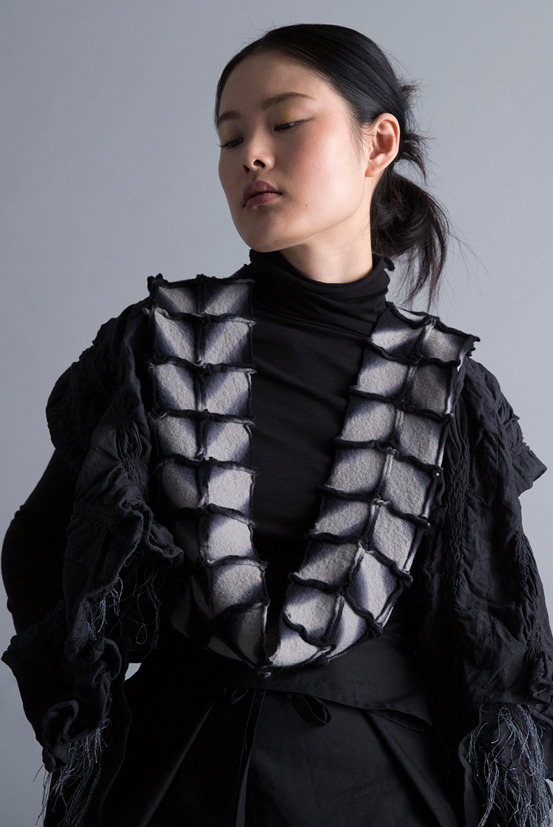 Amy Nguyen Textiles - Kintsugi - Long Enso Scarf