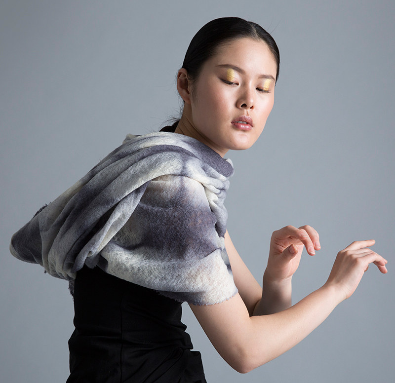 Amy Nguyen Textiles - Kintsugi - Fine Wool Scarf