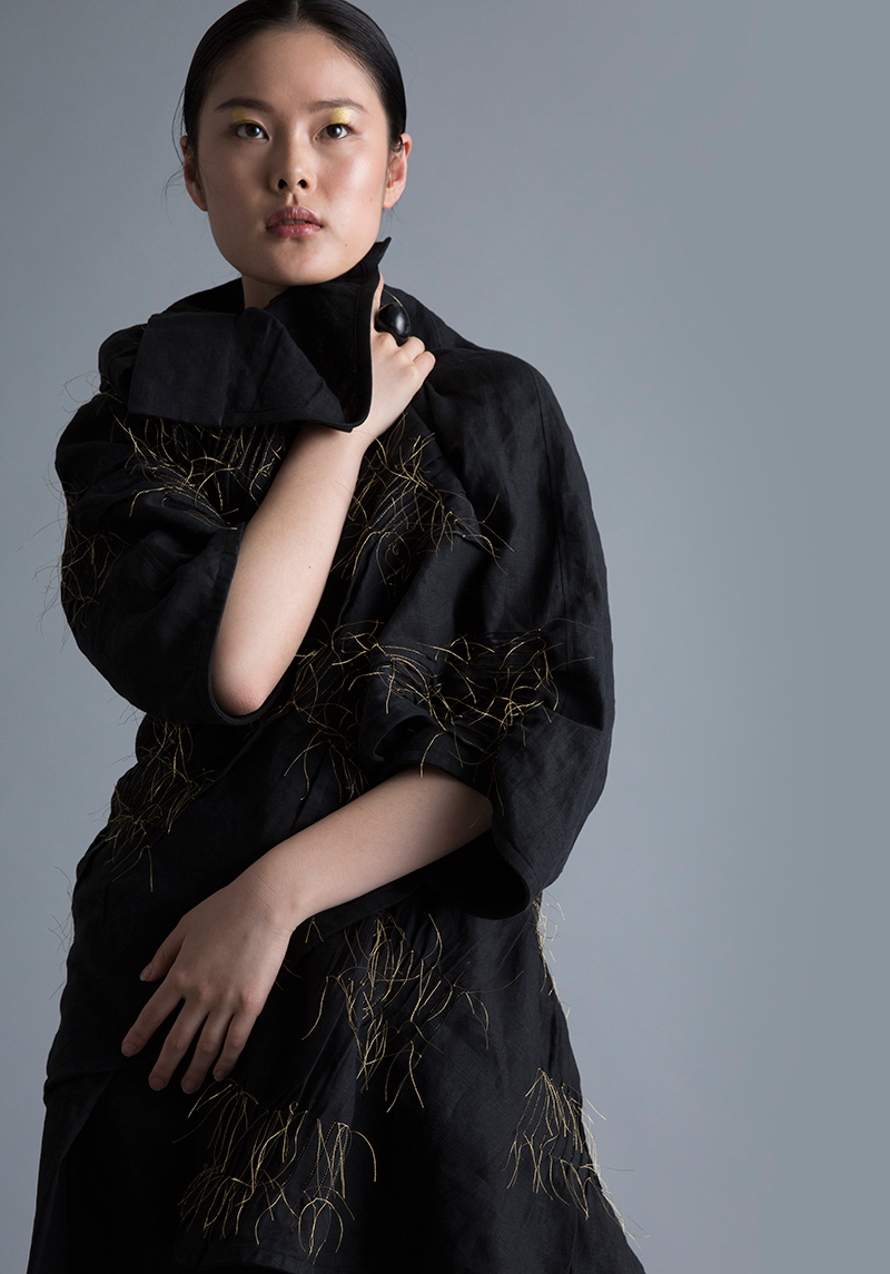 Amy Nguyen Textiles - Kintsugi - Sculptural Swing Coat